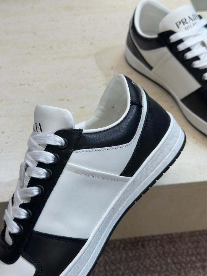 PRADA Downtown Low top Stylish Skateboarding Shoes Black White