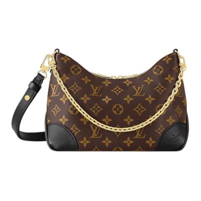 LOUIS VUITTON Boulogne Monogram Black/Brown M45831 L26cm W9.5cm H16cm