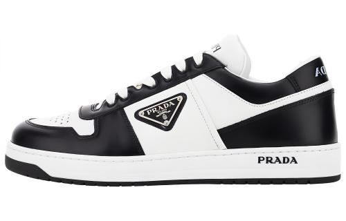 PRADA Downtown Low top Stylish Skateboarding Shoes Black White