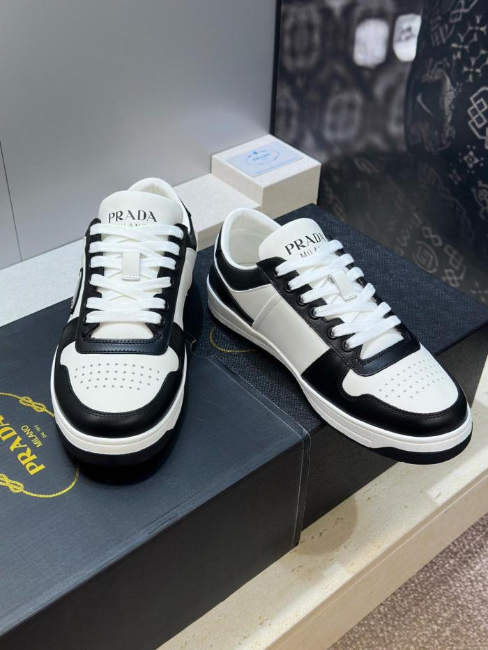 PRADA Downtown Low top Stylish Skateboarding Shoes Black White