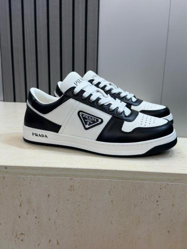 PRADA Downtown Low top Stylish Skateboarding Shoes Black White