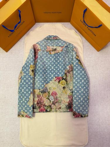 Louis Vuitton 2010s Destroyed Workwear denim jacket