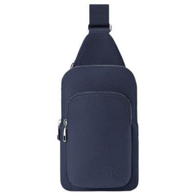 LOUIS VUITTON Avenue Calfskin Sling Bag Small Men's Marine Blue M15269 L16cm W5.7cm H33cm