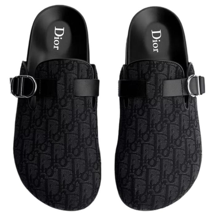DIOR Aqua Closed Toe Slippers Men's