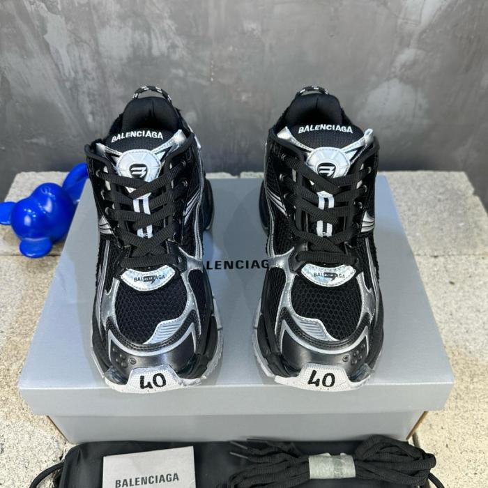 Balenciaga Runner Womens Black Silver