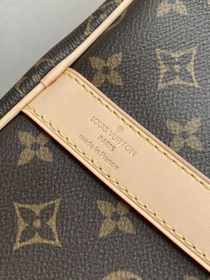 LOUIS VUITTON Keepall Canvas With Leather Travel Bag, Shoulder Bag, Crossbody Bag, Handbag Men's Brown M41414 Bag L55cm W26cm H31cm