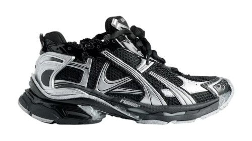 Balenciaga Runner Womens Black Silver