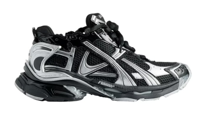 Balenciaga Runner Womens Black Silver