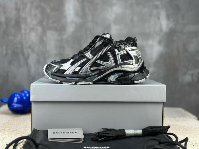 Balenciaga Runner Womens Black Silver
