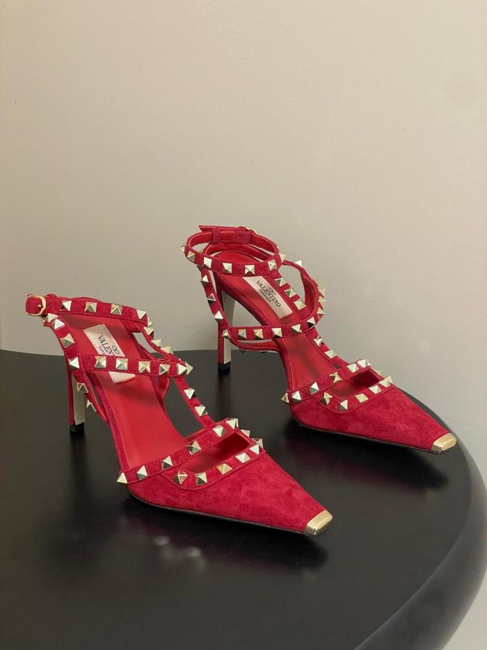 Valentino Rockstud High Heels Women's Pink