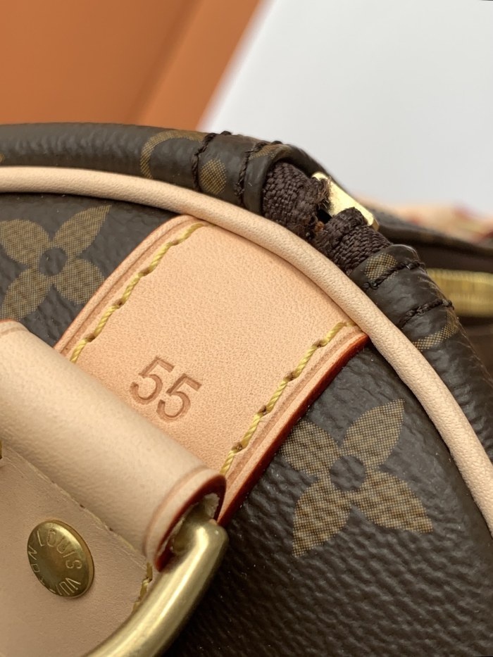 LOUIS VUITTON Keepall Canvas With Leather Travel Bag, Shoulder Bag, Crossbody Bag, Handbag Men's Brown M41414 Bag L55cm W26cm H31cm