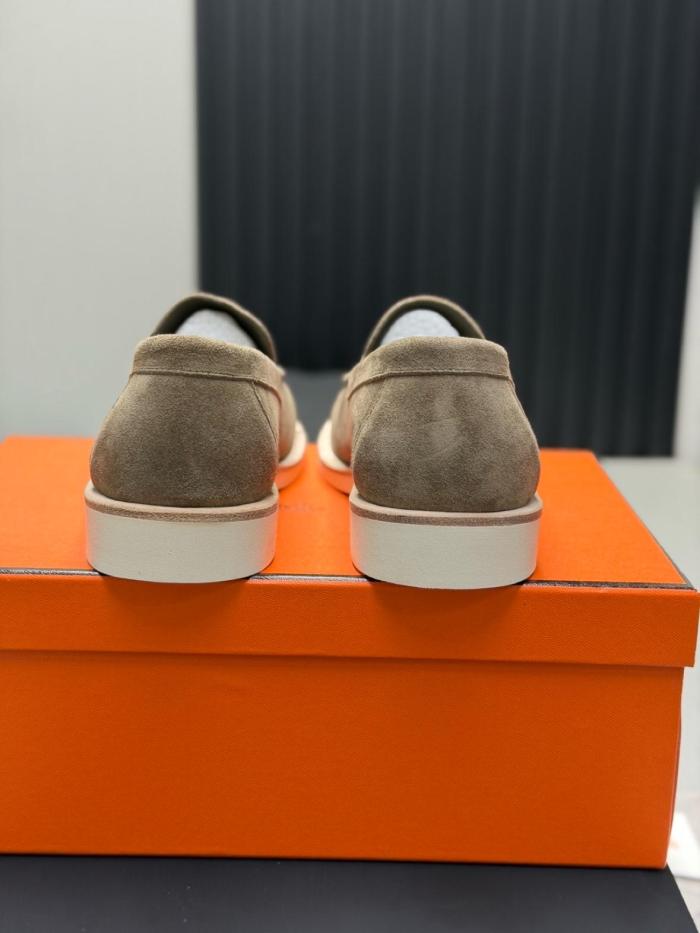 HERMES Casual Shoes 2.5cm Men's Gray