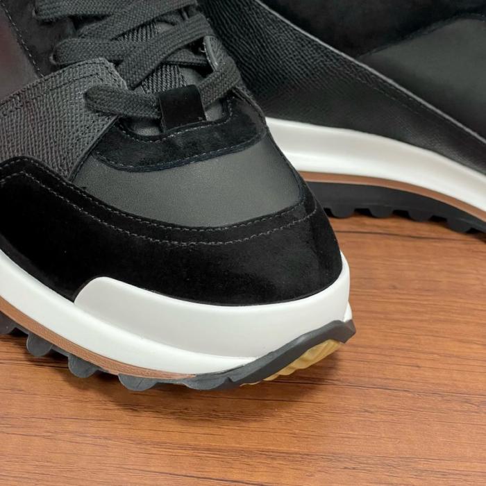 HERMES Leader Low top Casual Shoes Men's Black