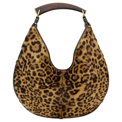 SAINT LAURENT Calfskin Shoulder Bag Medium Women's Leopard Print 862029-AAGE2-2077 Top Length 24cm Bottom Length 40cm Width: 3cm Height 24-33cm