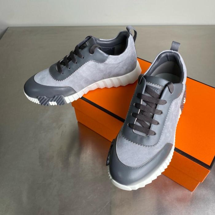 HERMES Low top Casual Shoes Gray