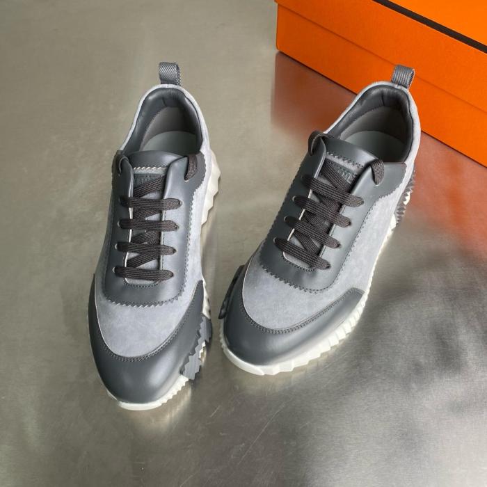 HERMES Low top Casual Shoes Gray