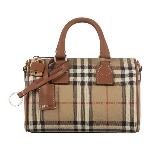 Burberry Cotton One Shoulder Handbag Women's Multicolor 8118565 L18.5cm W11cm H12cm