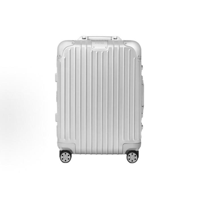 RIMOWA ORIGINAL Metal Suitcase For Checked Luggage 21 Inch Unisex Silver 55*40*23cm