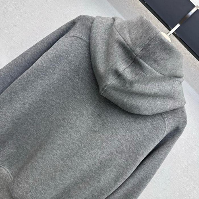 LOUIS VUITTON Sweatshirts Women's Gray Hooded Non Detachable Moderate Other