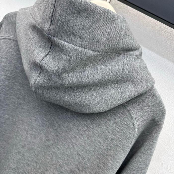 LOUIS VUITTON Sweatshirts Women's Gray Hooded Non Detachable Moderate Other