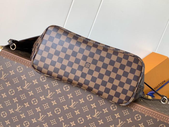 LOUIS VUITTON Damier Ebene Coated Canvas Tote Bag, Shopping Bag, Handbag, Shoulder Bag Medium Women's Brown N40599 L31cm W14cm H28cm