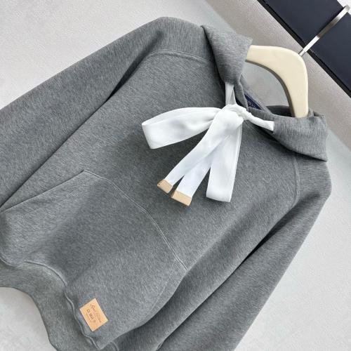 LOUIS VUITTON Sweatshirts Women's Gray Hooded Non Detachable Moderate Other