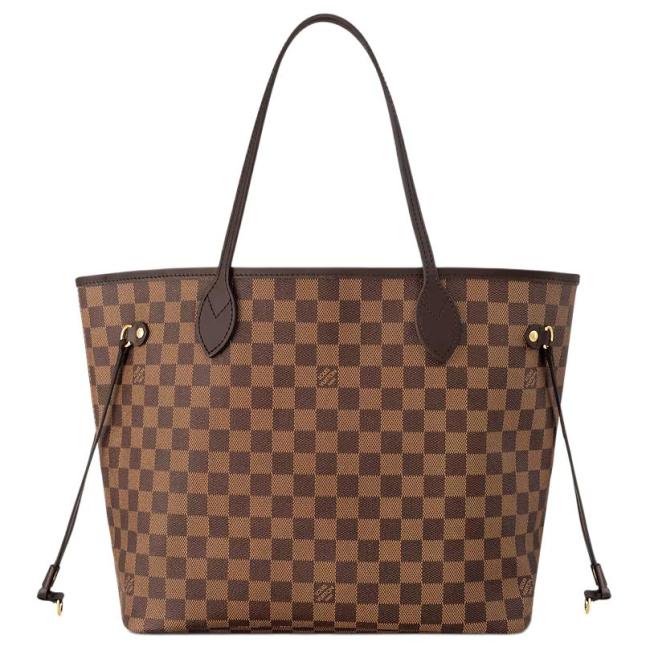 LOUIS VUITTON Damier Ebene Coated Canvas Tote Bag, Shopping Bag, Handbag, Shoulder Bag Medium Women's Brown N40599 L31cm W14cm H28cm