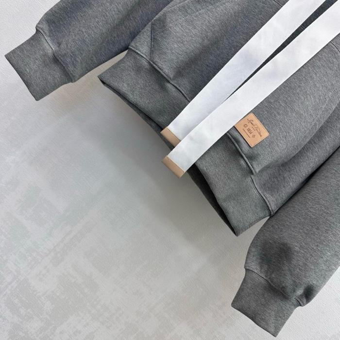 LOUIS VUITTON Sweatshirts Women's Gray Hooded Non Detachable Moderate Other