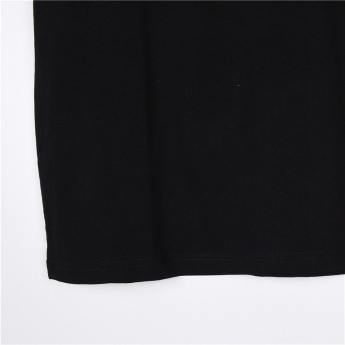 LOUIS VUITTON Men's Black Embossed Cotton Short-Sleeved T-Shirt (Regular Fit)