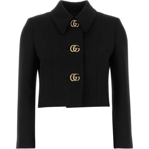 Gucci Double G Button Crêpe Jacket