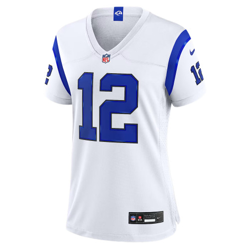 Nike NFL Rugby Jerseys Women's White V Neck Moderate