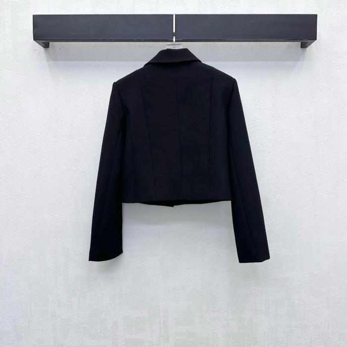 Gucci Double G Button Crêpe Jacket