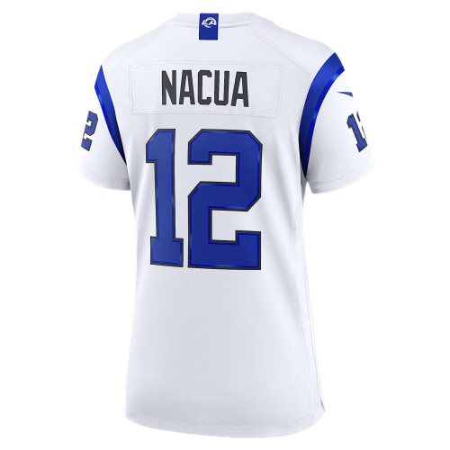 Nike NFL Rugby Jerseys Women's White V Neck Moderate