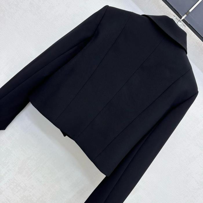 Gucci Double G Button Crêpe Jacket