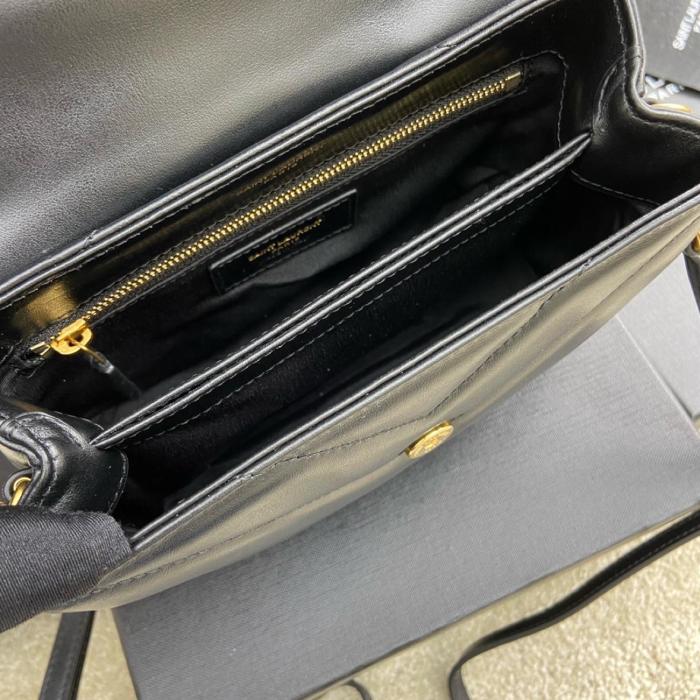 SAINT LAURENT LouLou Toy Shoulder Bag Black 678401DV7071000 L20ｃｍ W7.5cm H14cm