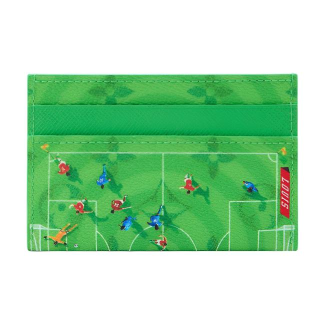 LOUIS VUITTON Coated Canvas Card Holder Men's Green