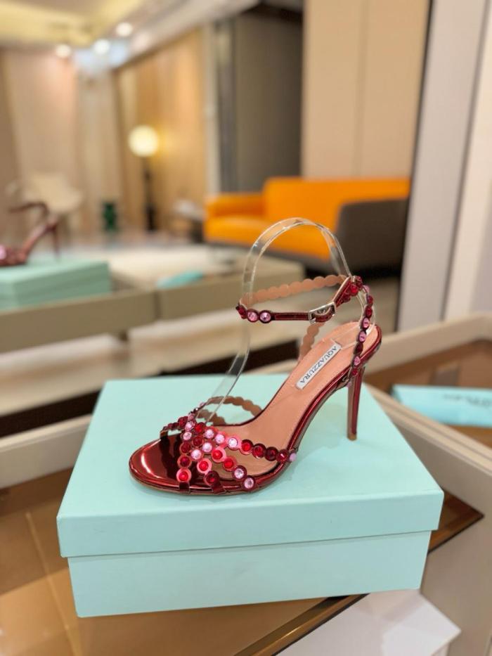 AQUAZZURA Tequila 105mm Leather Sandals