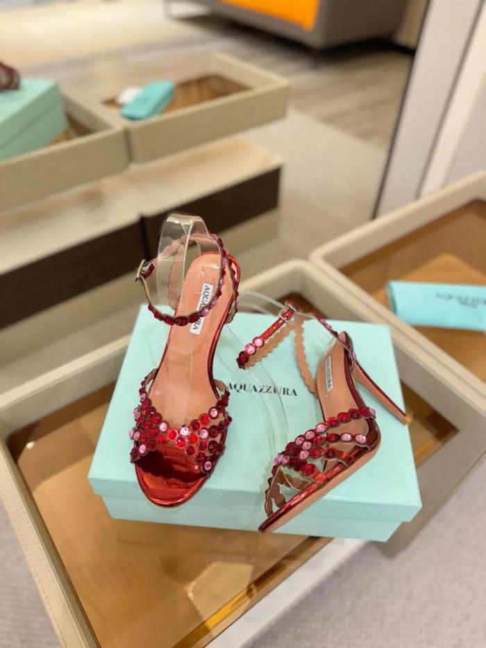 AQUAZZURA Tequila 105mm Leather Sandals