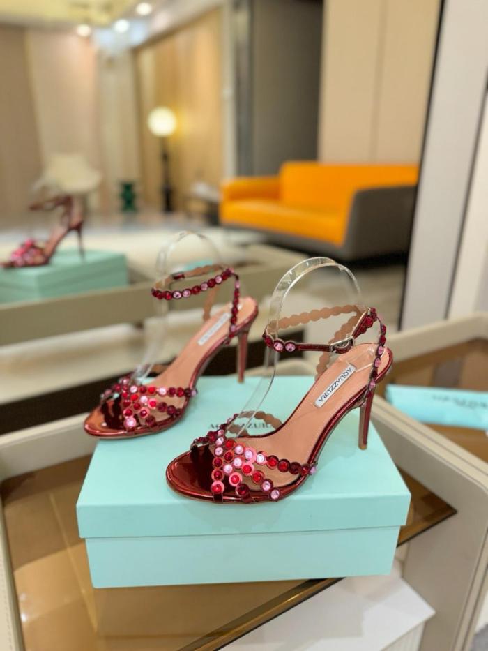 AQUAZZURA Tequila 105mm Leather Sandals