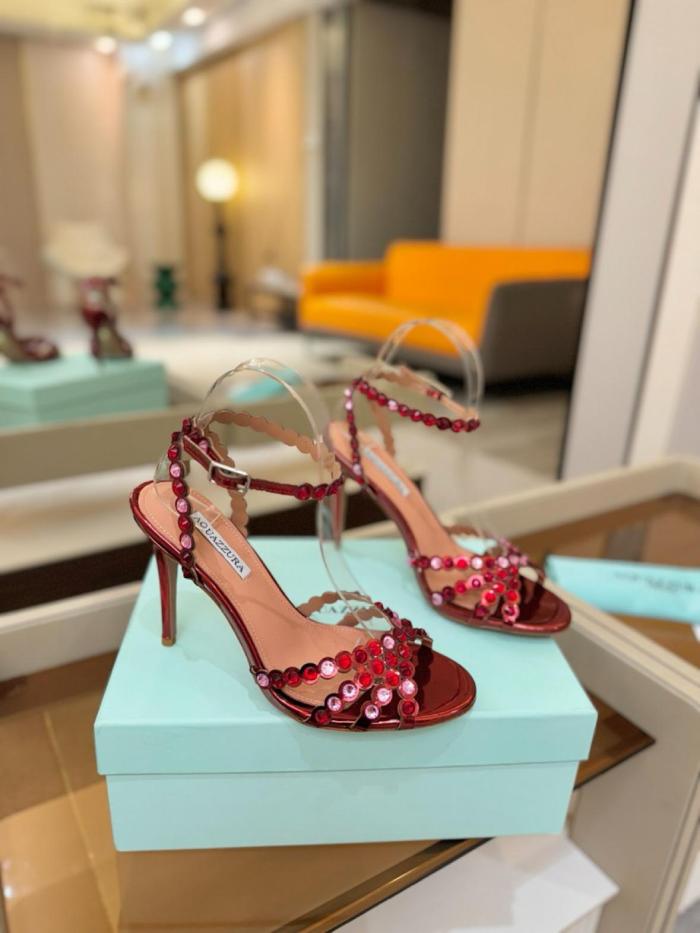 AQUAZZURA Tequila 105mm Leather Sandals