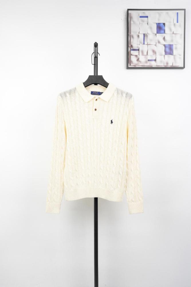 Polo Ralph Lauren Logo Embroidered Knitted Polo Shirt