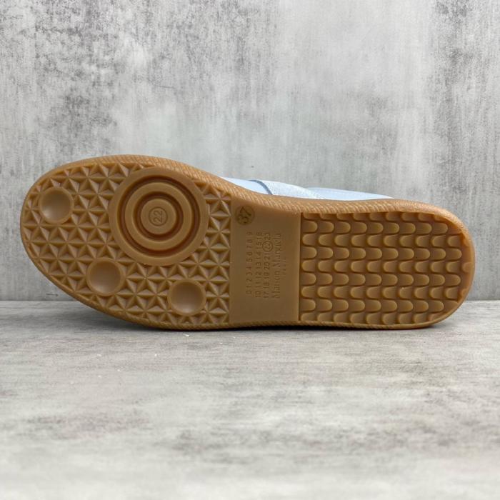 Maison Margiela Replica Leather, Suede Low top Skateboard Shoes Men's Gray