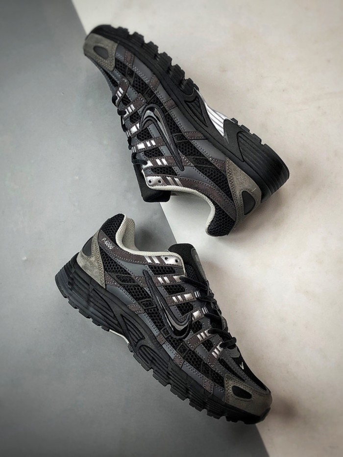 Nike P-6000 Suede Anthracite Metallic Silver