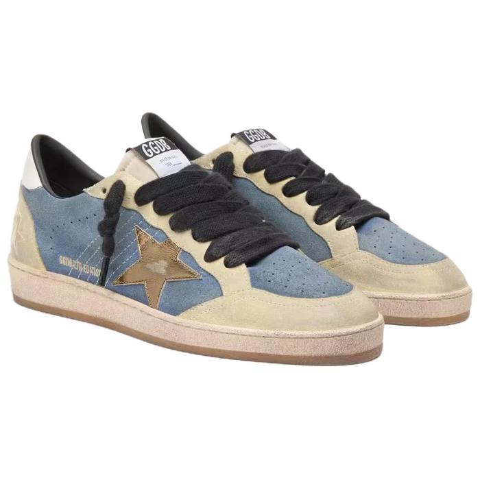 Golden Goose Ball Star Low top Skateboard Shoes Men's Denim Blue