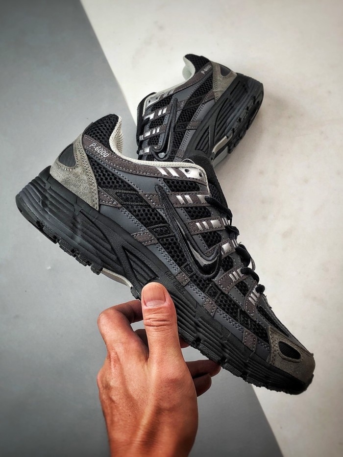 Nike P-6000 Suede Anthracite Metallic Silver