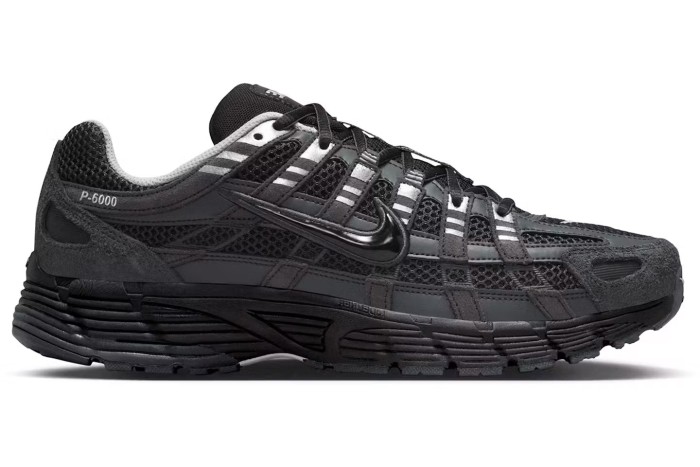 Nike P-6000 Suede Anthracite Metallic Silver