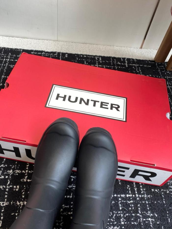 HUNTER Thermal Slip Resistant Waterproof Thermal Slip Resistant Outdoor Casual Rain Boots Men's