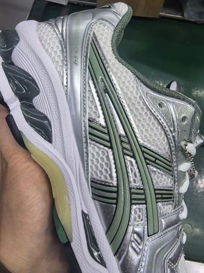 ASICS Gel-Kayano 14 White Pure Silver Slate Grey Sage