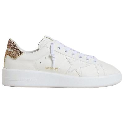 Golden Goose Purestar Cow Leather Low top Skateboard Shoes White