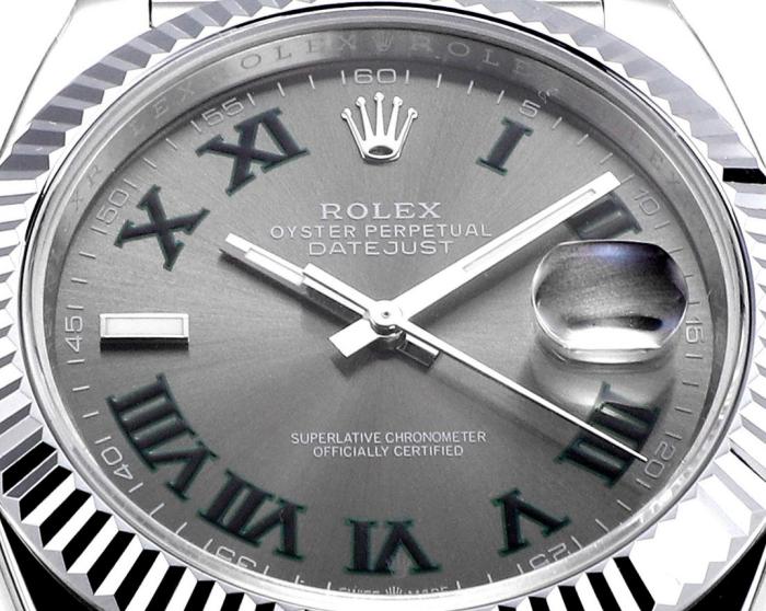 ROLEX Fluted Bezel Two Tone Datejust Collection Automatic Mechanical Movement Women's Watch 36mm Gray Dial